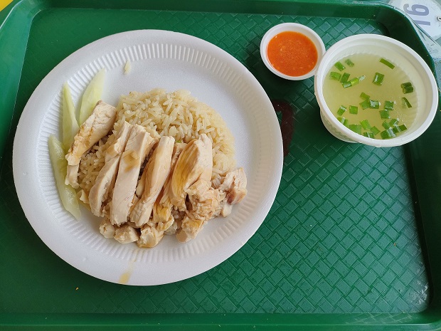 Ah Tai Hainanese Chicken Rice_チキンライス(S$5)