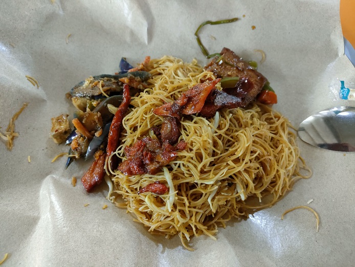 Chang Le Vegetarian Stall_エコノミー麺(S$2)