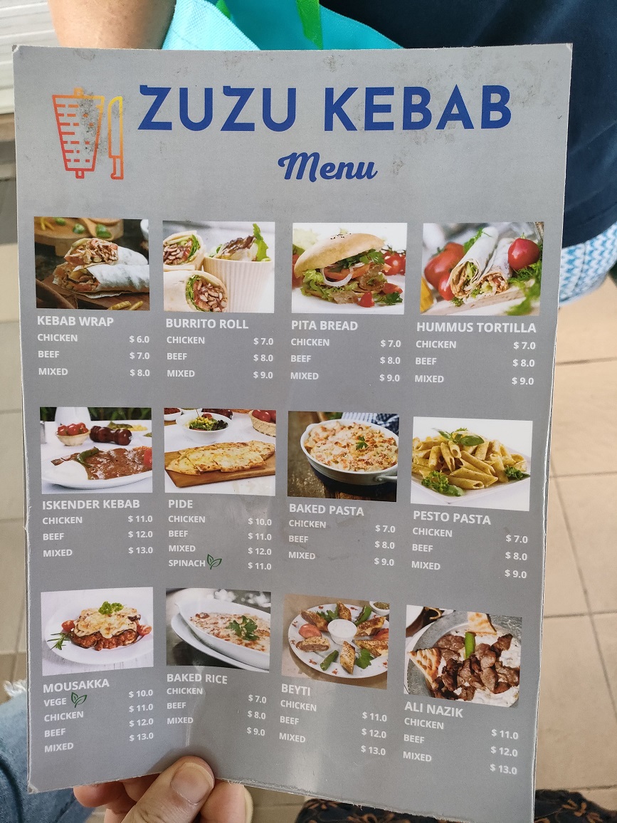 Zuzu Kebab SG_メニュー①