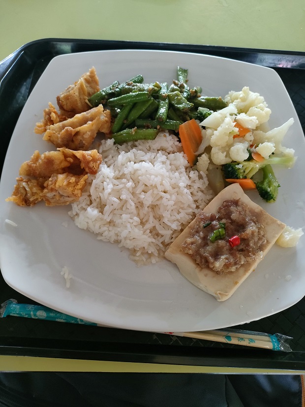 Tong Huat Vegetable Rice Porridge Soup_エコノミーライス(S$4.7)