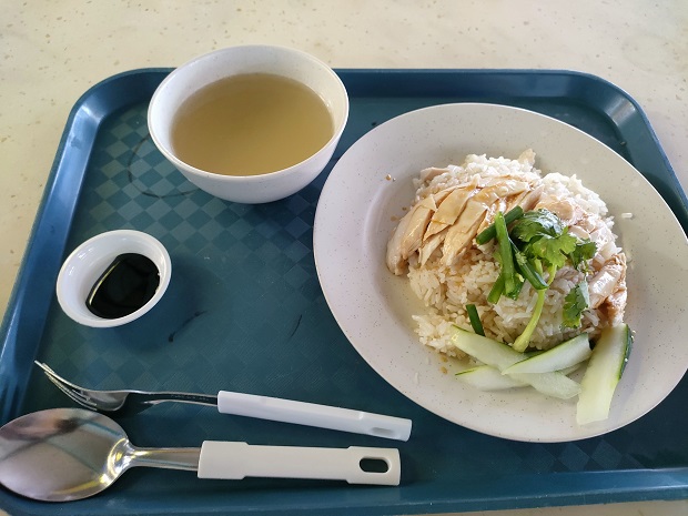 Singapore Chicken Rice_チキンライス(S$3.5)